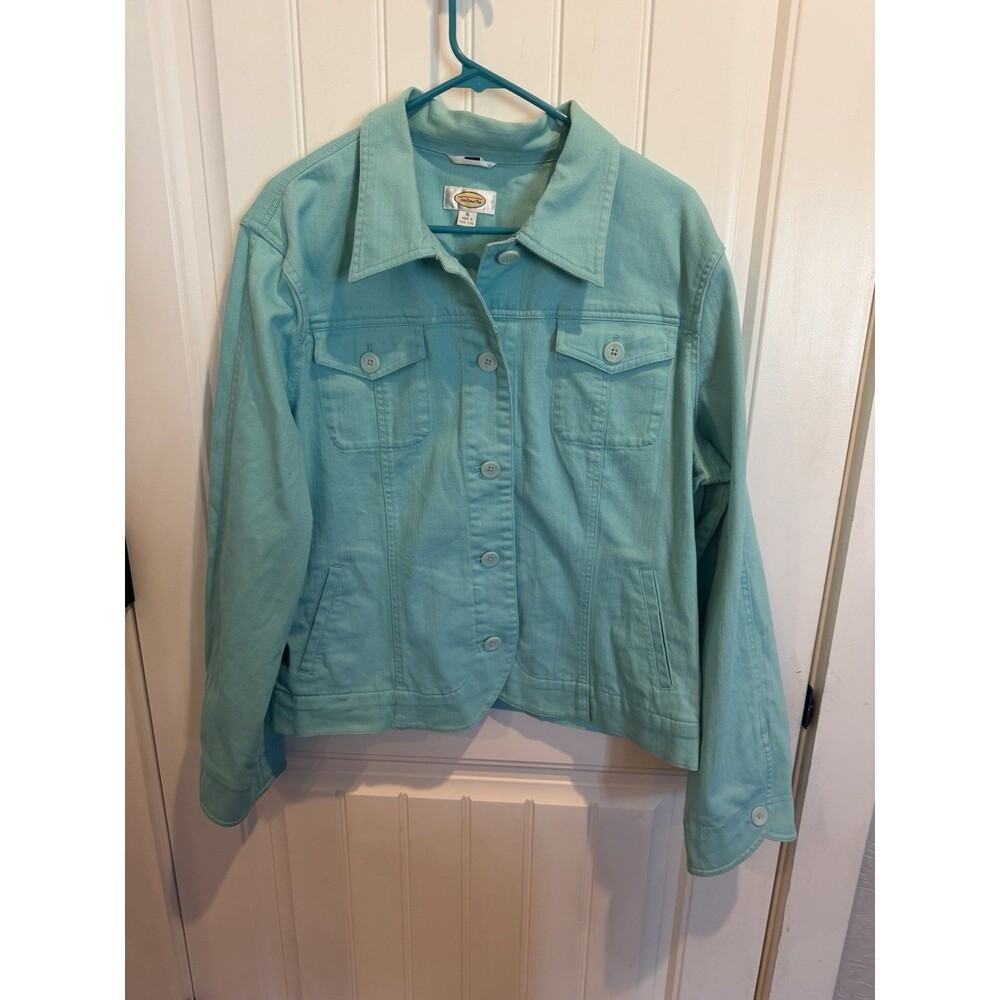 Talbots Mint Green Cotton Jacket